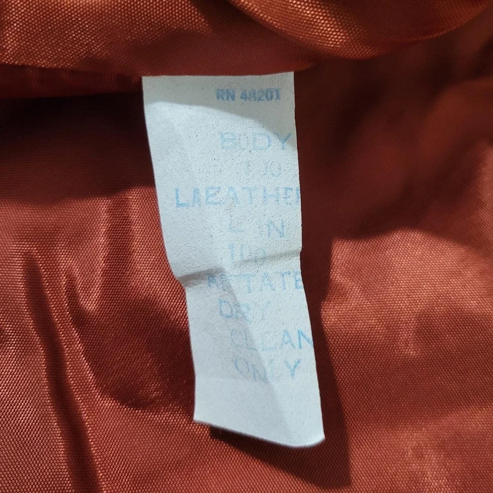 Harmal New York Vest Rust Suede Leather Western Boho Button Front‎ Size M